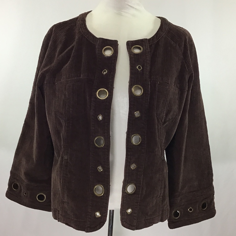 LAL Live A Little Brown Corduroy Jacket